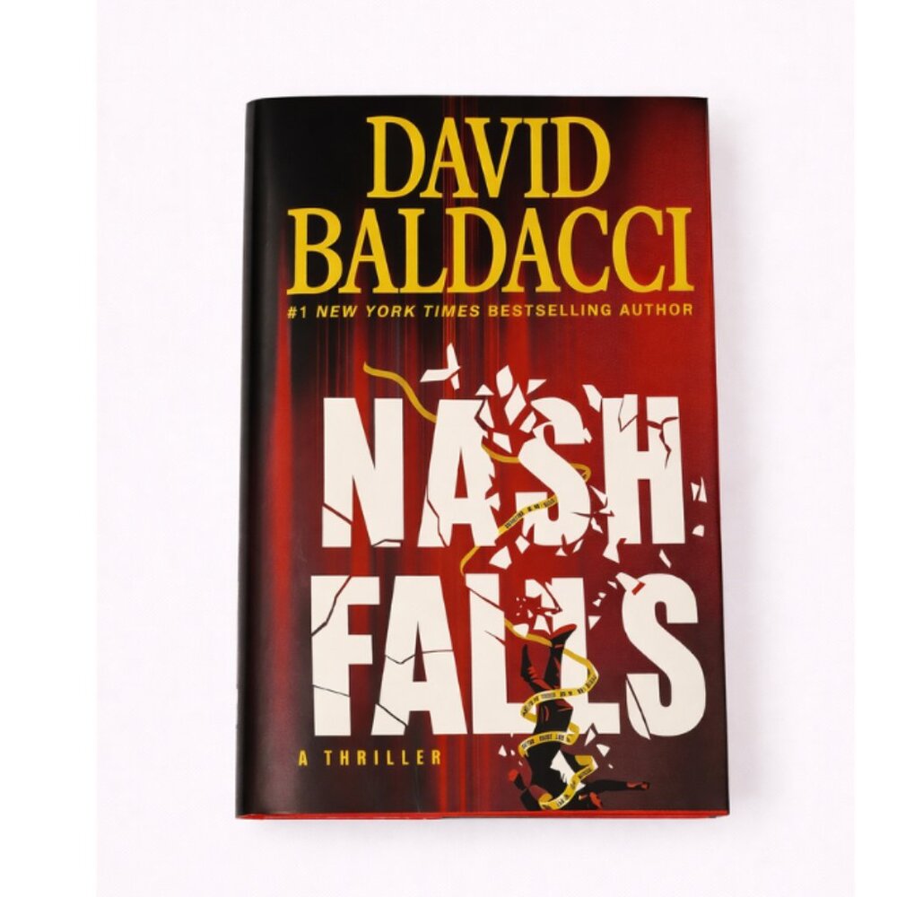 David Baldacci "Nash Falls" Hardcover Thriller - Red/Black Cover